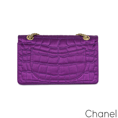 Chanel Purple Satin 2.55 Reissue Small 255 Bag