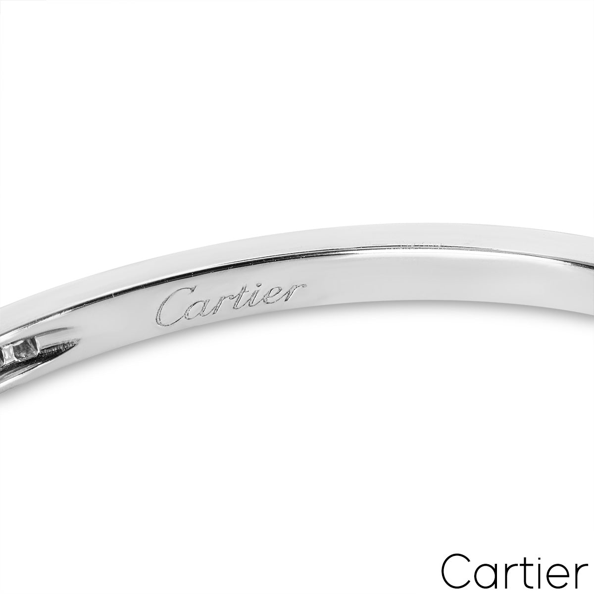 Cartier White Gold Diamond Bangle 2.90CT Tdw