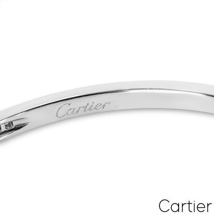 Cartier White Gold Diamond Bangle 2.90CT Tdw