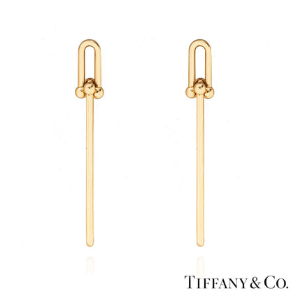 Tiffany & Co. Rose Gold Hardware Double Long Link Earrings 63982407