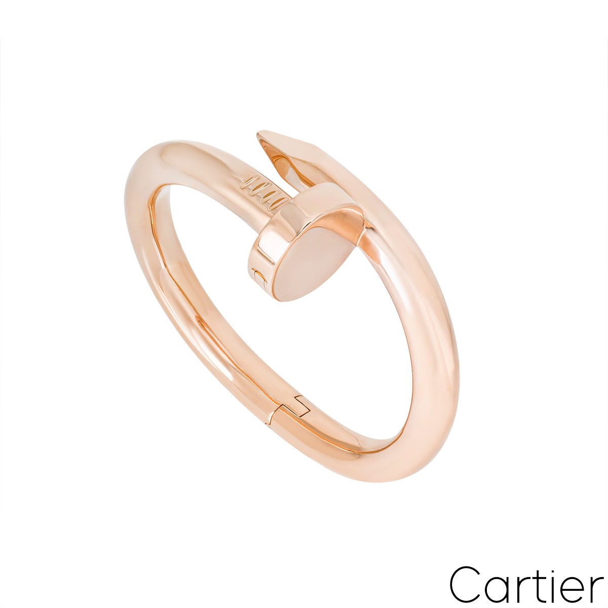 Cartier Rose Gold Large Model Juste Un Clou Bracelet Size 17 N6039317