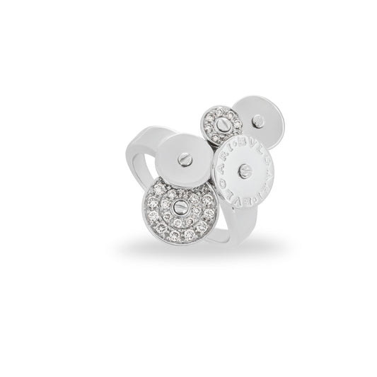 Bvlgari White Gold Diamond Cicladi Ring