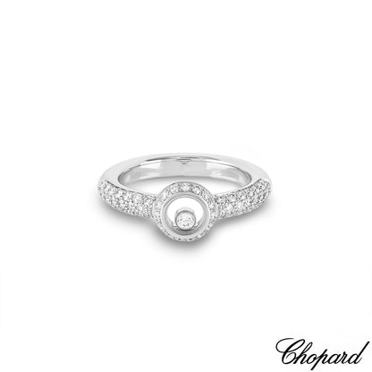 Chopard White Gold Happy Diamonds Ring 82/2902-1110