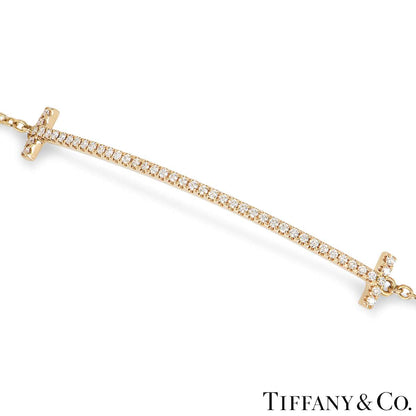 Tiffany & Co. Rose Gold Tiffany T Diamond Bracelet