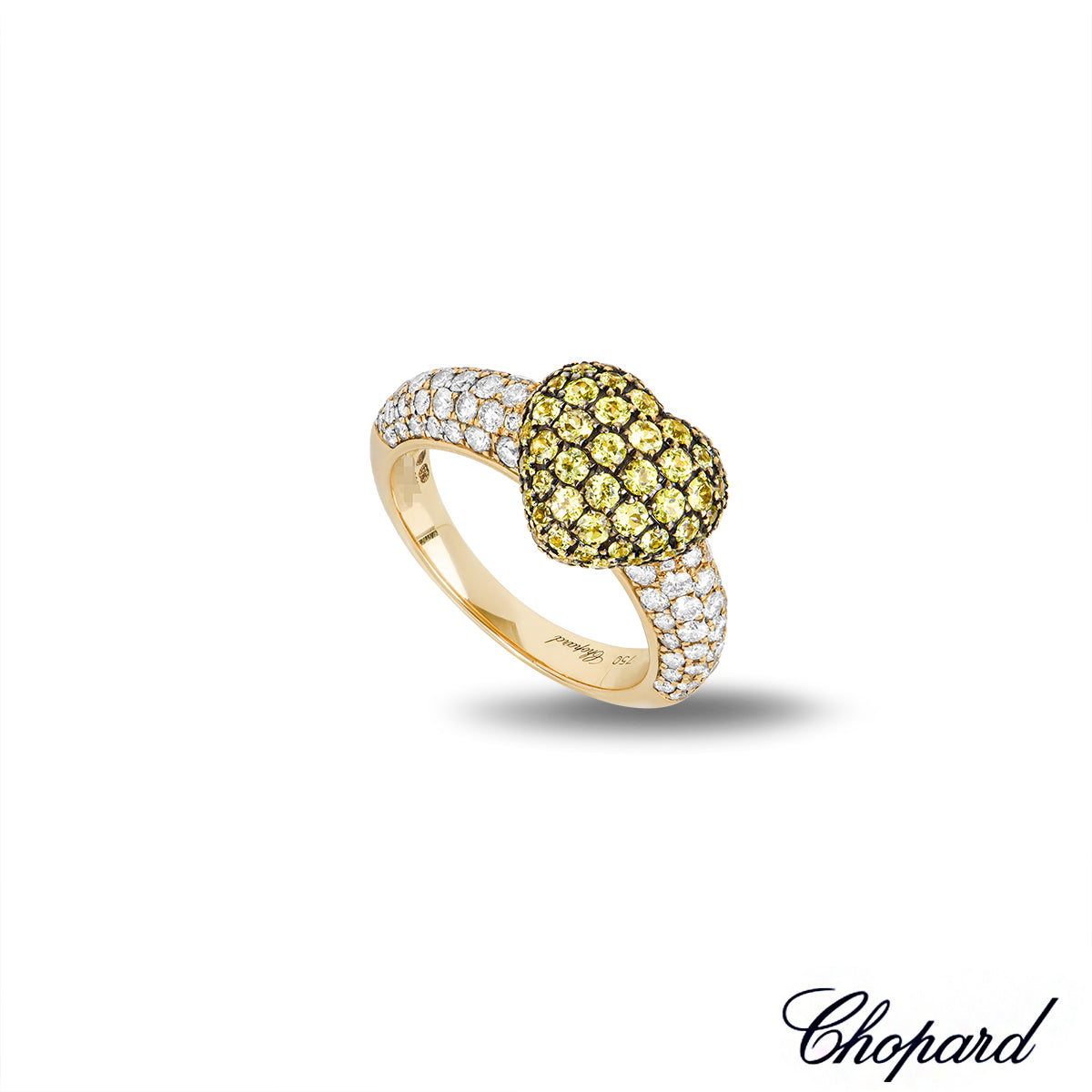 Chopard Yellow Gold Diamond Heart Ring 82/4513-0111