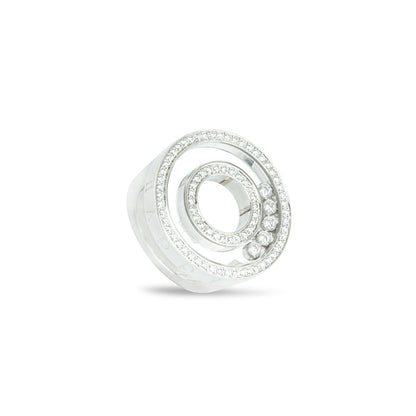 Chopard White Gold Happy Diamonds Ring 82/6244-020