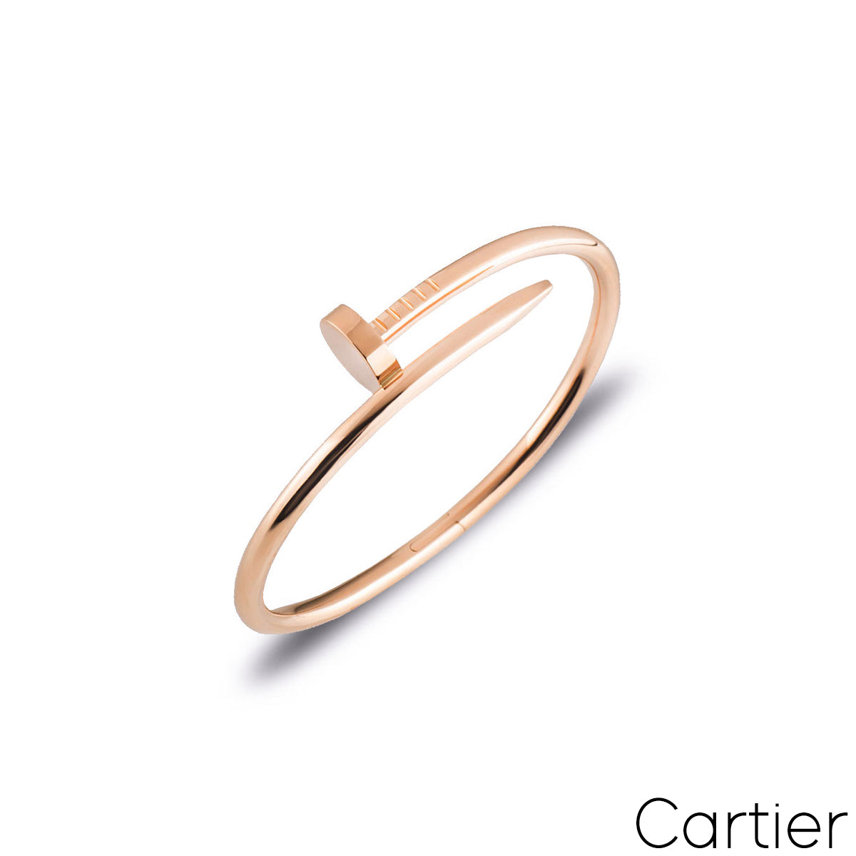 Cartier Rose Gold Plain Juste Un Clou Bracelet Size 16 B6048116