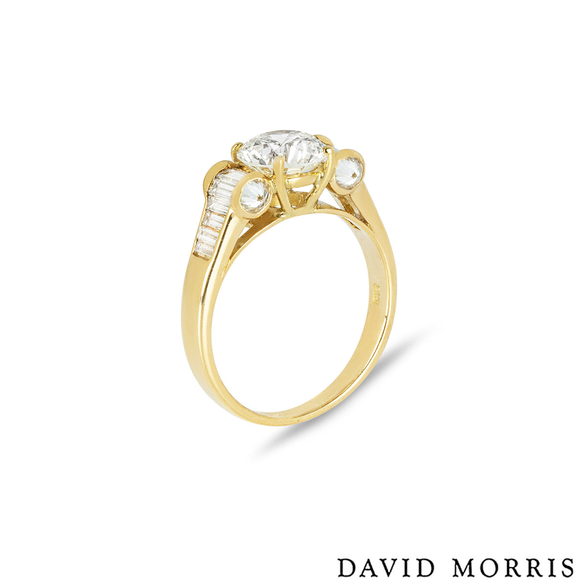 David Morris Yellow Gold Diamond Ring 1.40CT H/VS1