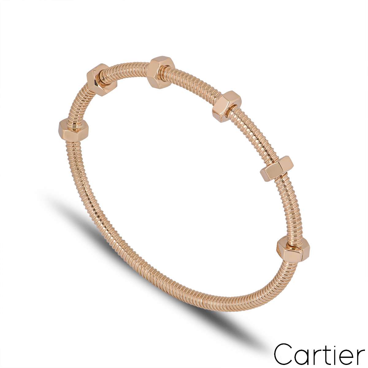 Cartier Rose Gold Ecrou De Cartier Bracelet Size 20 B6049520