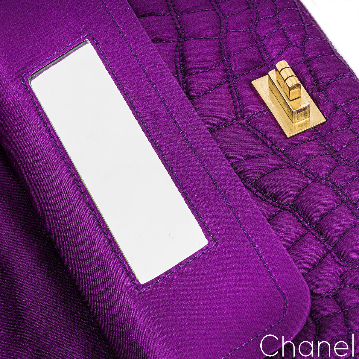 Chanel Purple Satin 2.55 Reissue Small 255 Bag