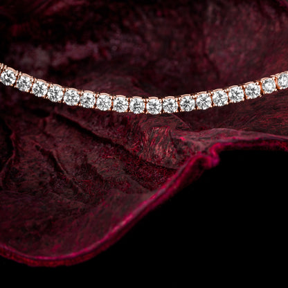 Rose Gold Diamond Tennis Bracelet 2.96CT Tdw