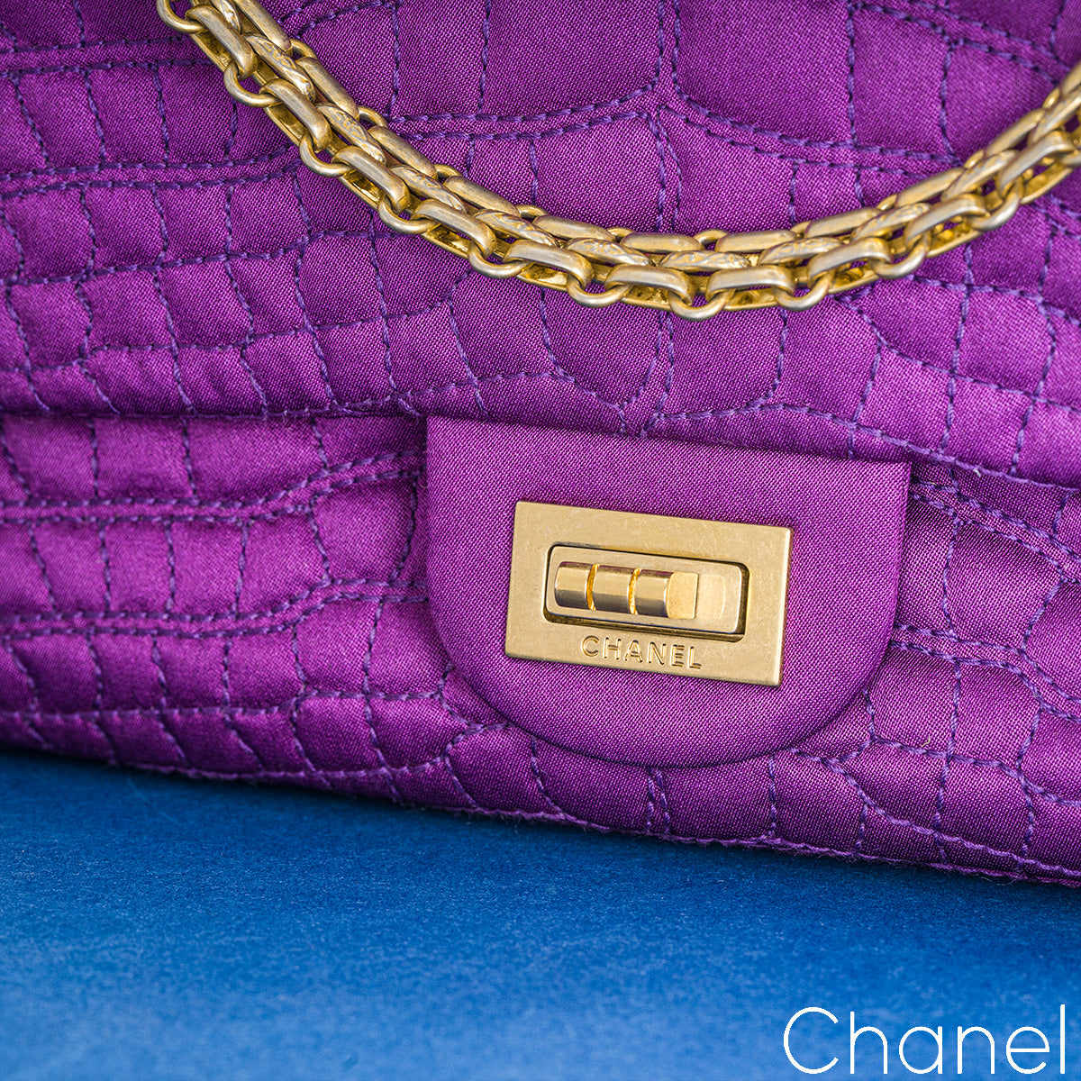 Chanel Purple Satin 2.55 Reissue Small 255 Bag