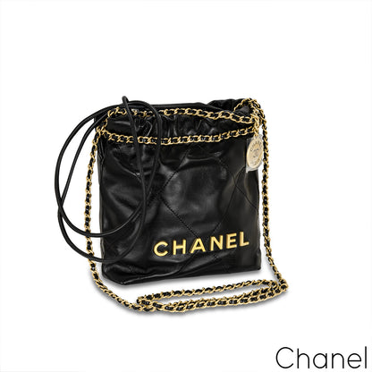 Chanel 22 Mini Shiny Calfskin Bag