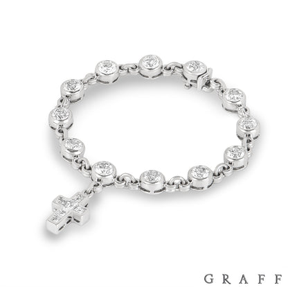 Graff White Gold Diamond Bracelet 10.25CT Tdw