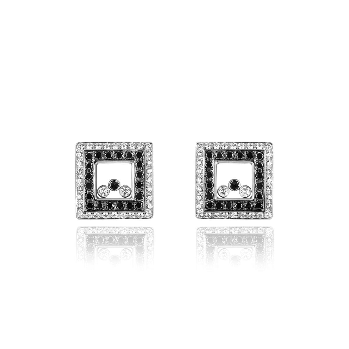 Chopard White Gold Happy Diamonds Earrings 84/3684-1001