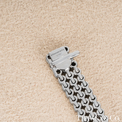 Tiffany & Co. Platinum Diamond Jazz Three-Row Bracelet