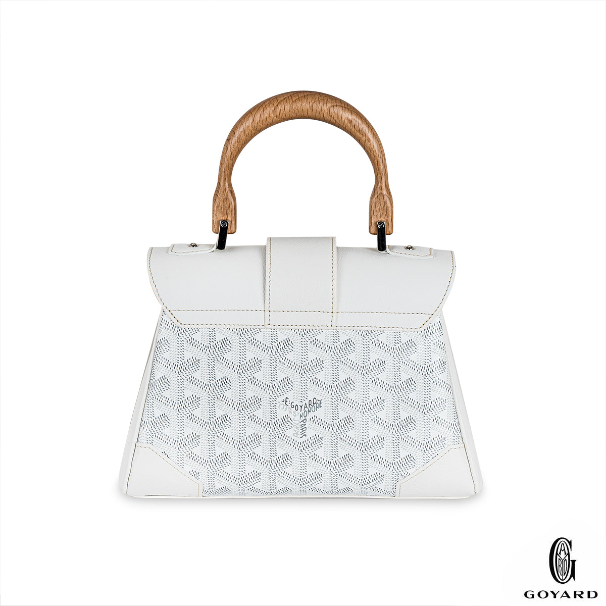 Goyard White Mini Saigon Souple Bag