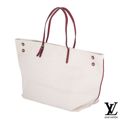 Louis Vuitton White Canvas Capri Articles De Voyage Cabas Gm Bag