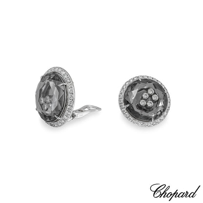 Chopard White Gold Happy Diamonds Earrings 84/6169-1001