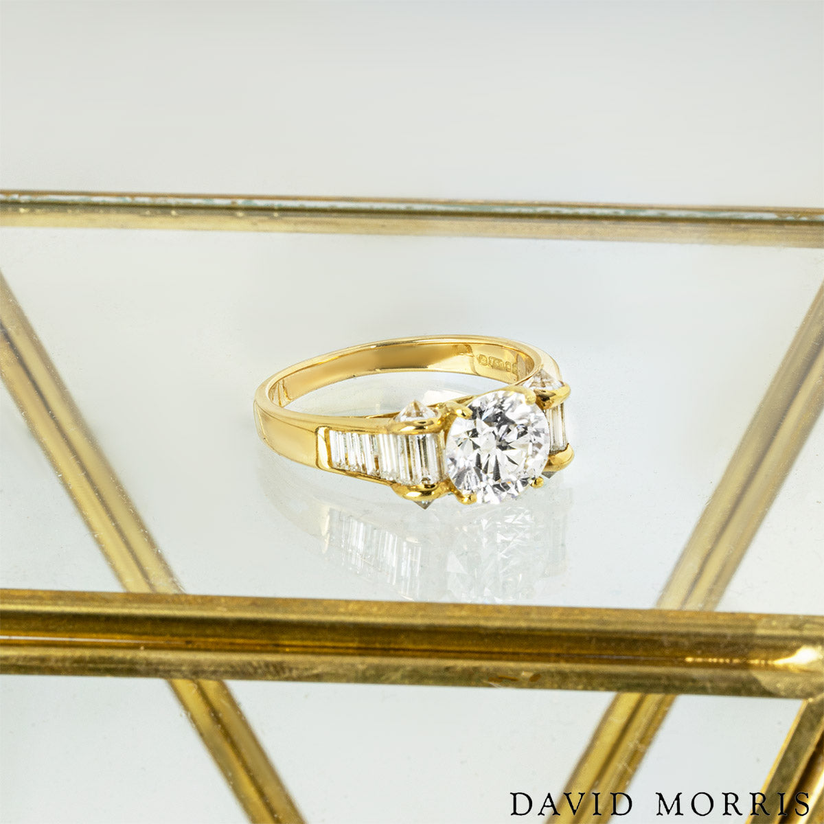 David Morris Yellow Gold Diamond Ring 1.40CT H/VS1