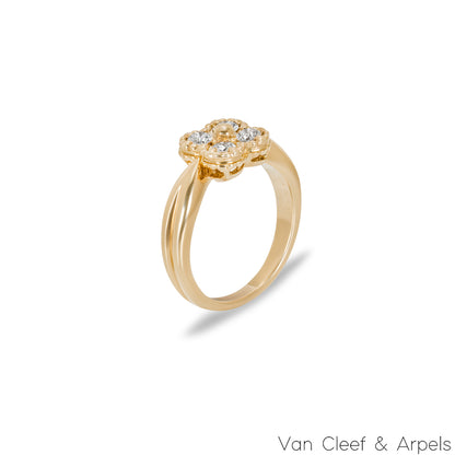 Van Cleef & Arpels Yellow Gold Diamond Arno Ring