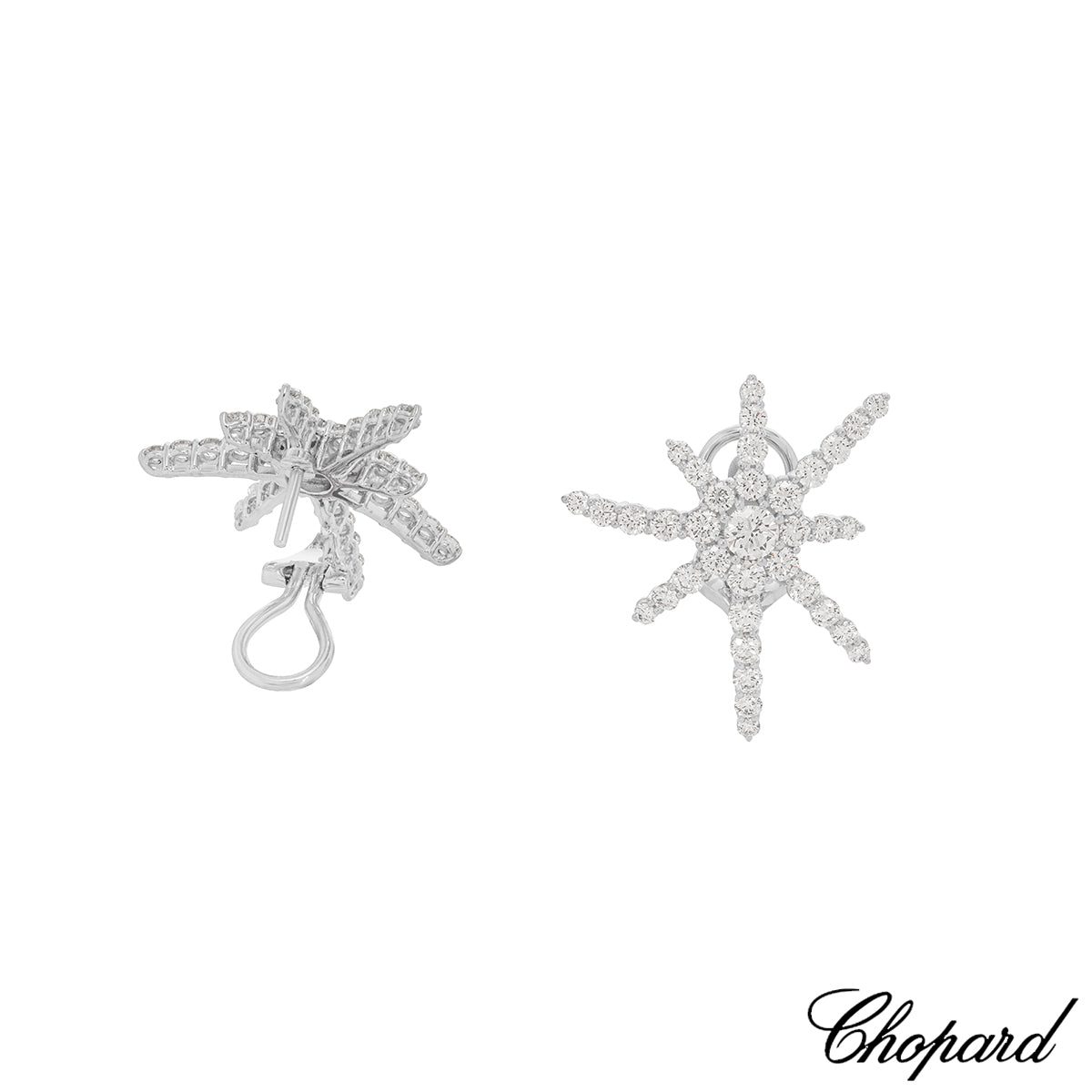 Chopard White Gold Diamond Earrings 84/6525-1001