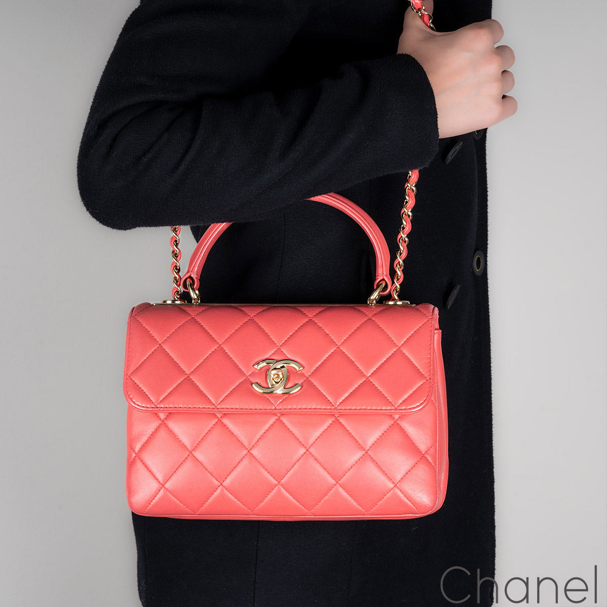 Chanel Small Pink Trendy Cc Flap Bag