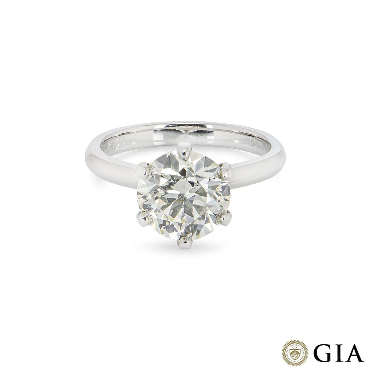 Round Brilliant Cut Diamond Ring 2.71CT N/VS1