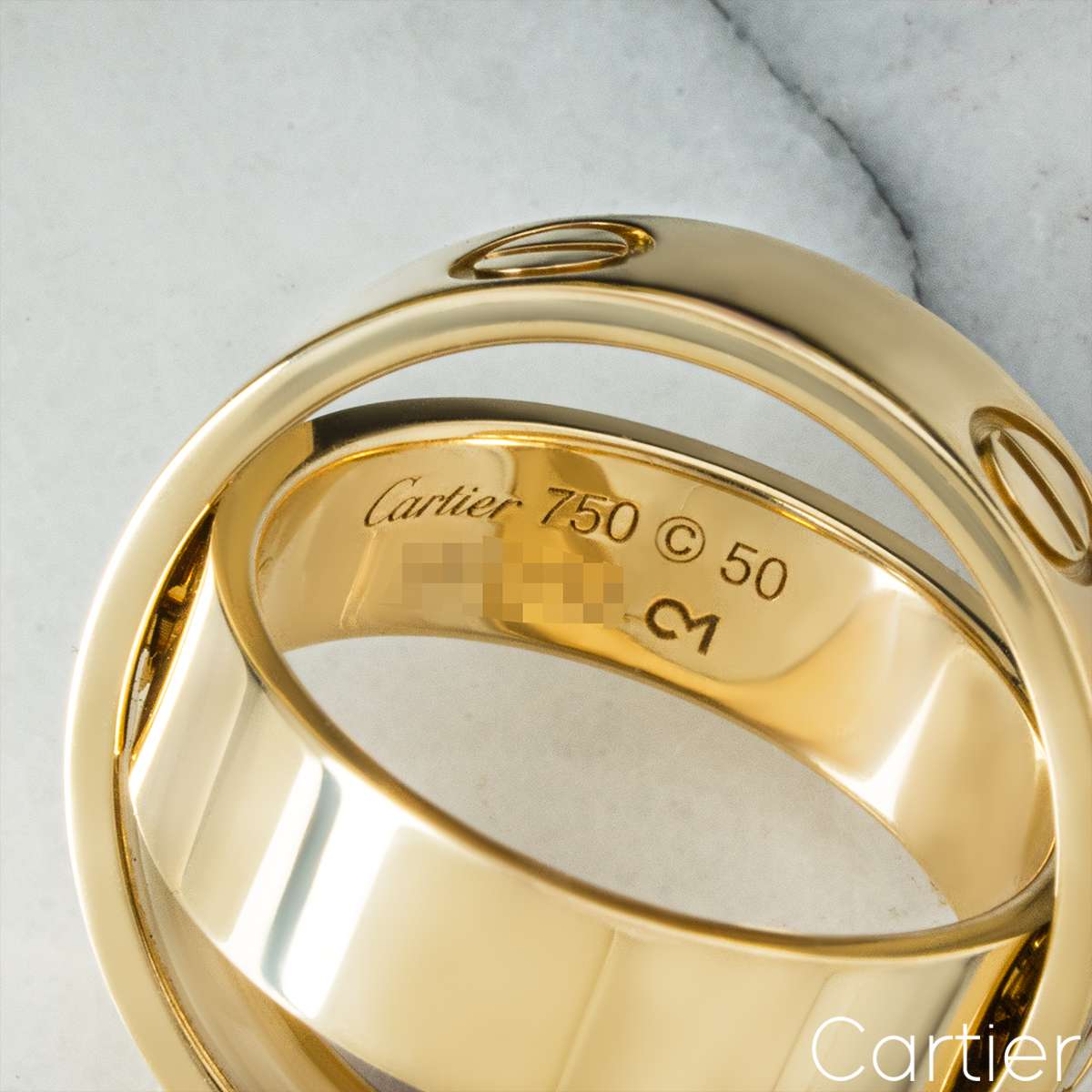 Cartier Yellow Gold Astro Love Ring Size 50