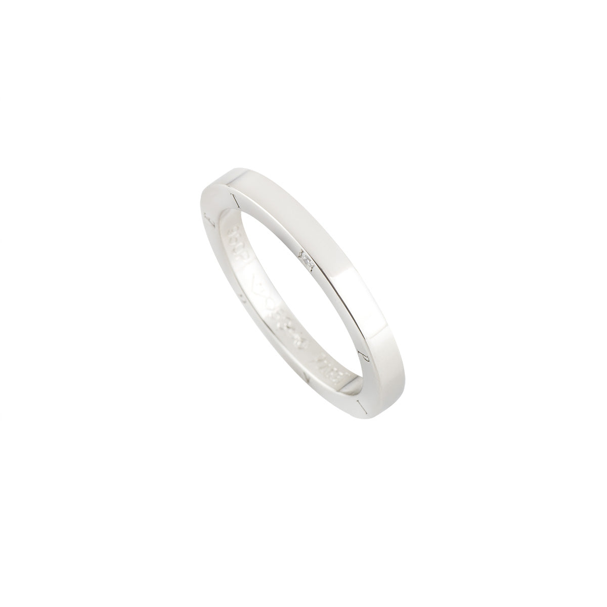 Piaget Diamond Set Wedding Band In Platinum