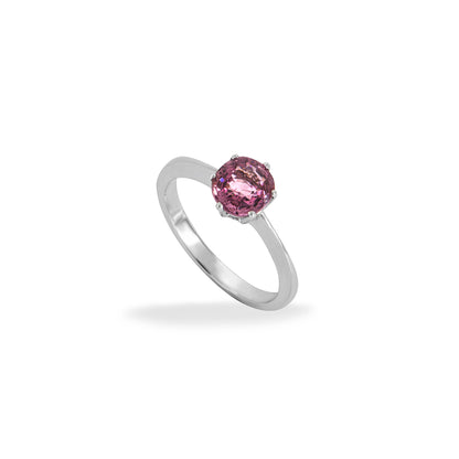 White Gold Pink Spinel Ring 1.20CT