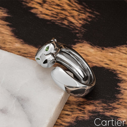 Cartier White Gold Panthere De Cartier Ring B4099500