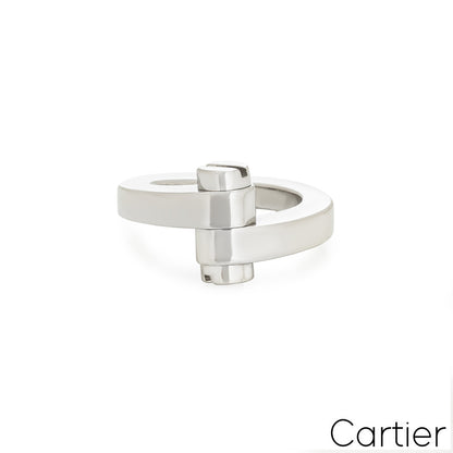 Cartier White Gold Menotte Ring Size 47