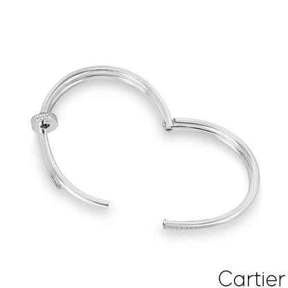 Cartier White Gold Juste Un Clou Diamond Bracelet Size 18 N6708518