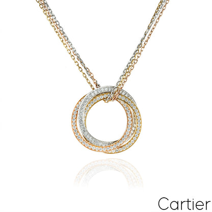 Cartier Tri-Colour Diamond Trinity De Cartier Necklace N3027000