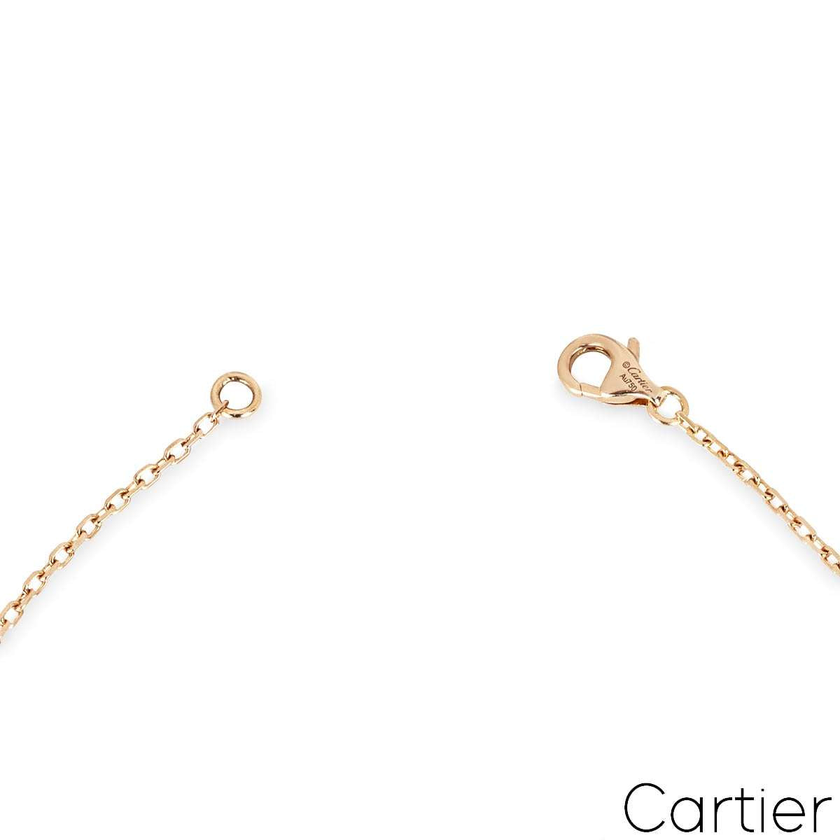 Cartier Rose Gold Pave Diamond Love Pendant B7224528