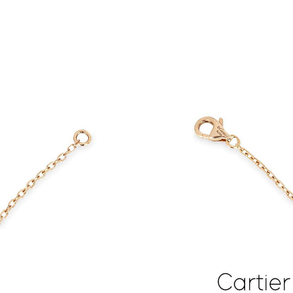 Cartier Rose Gold Pave Diamond Love Pendant B7224528