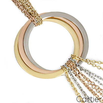 Cartier Tri-Colour Gold Multistrand Trinity De Cartier Necklace