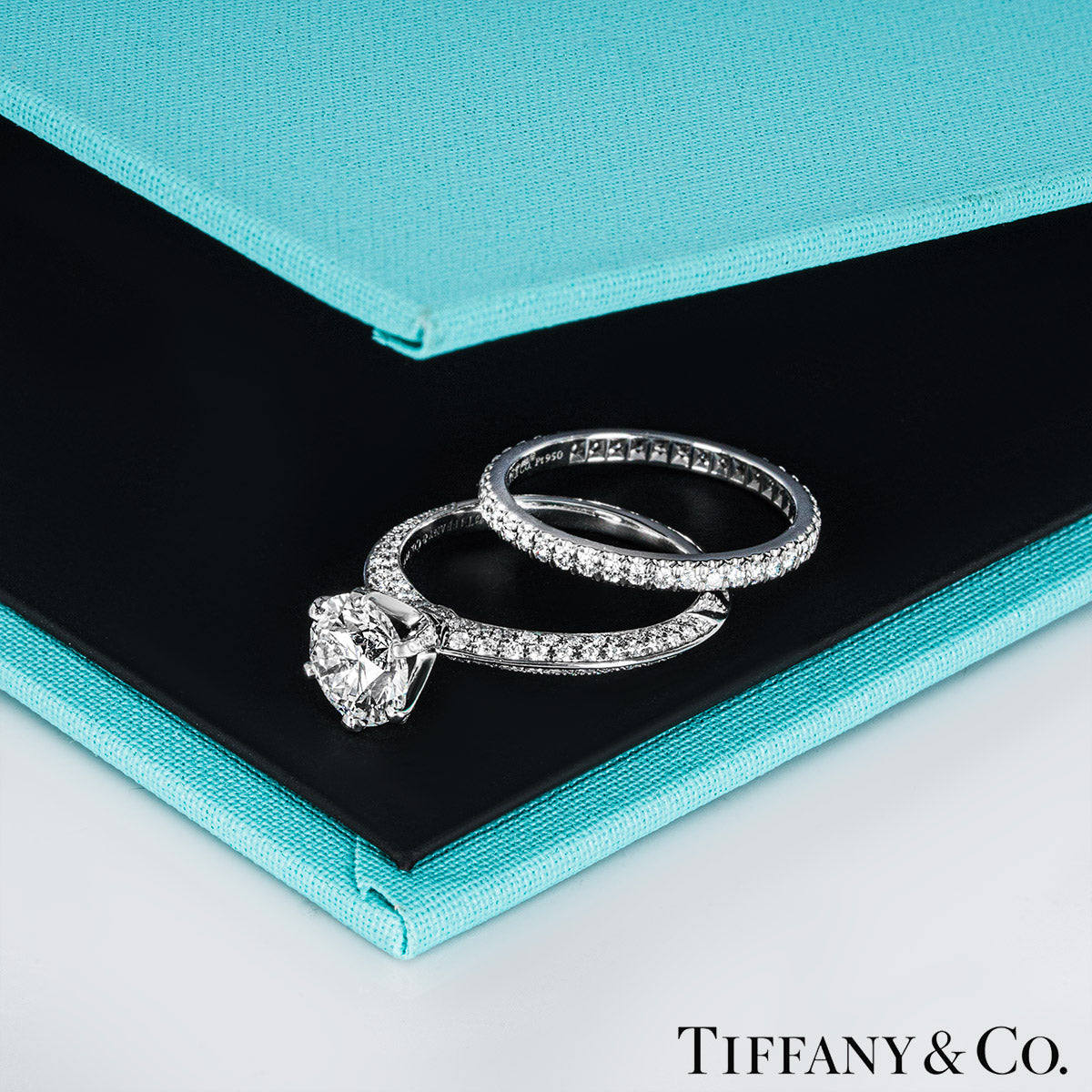 Tiffany & Co. Platinum Diamond Bridal Set 1.60CT F/VVS2 Xxx