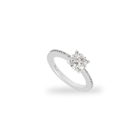 Chopard White Gold Diamond Ring 1.01CT D/VS2