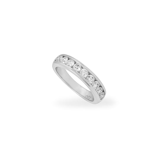 Hearts On Fire White Gold Diamond Half Eternity Ring 0.72CT