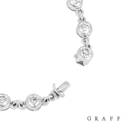 Graff White Gold Diamond Bracelet 10.25CT Tdw