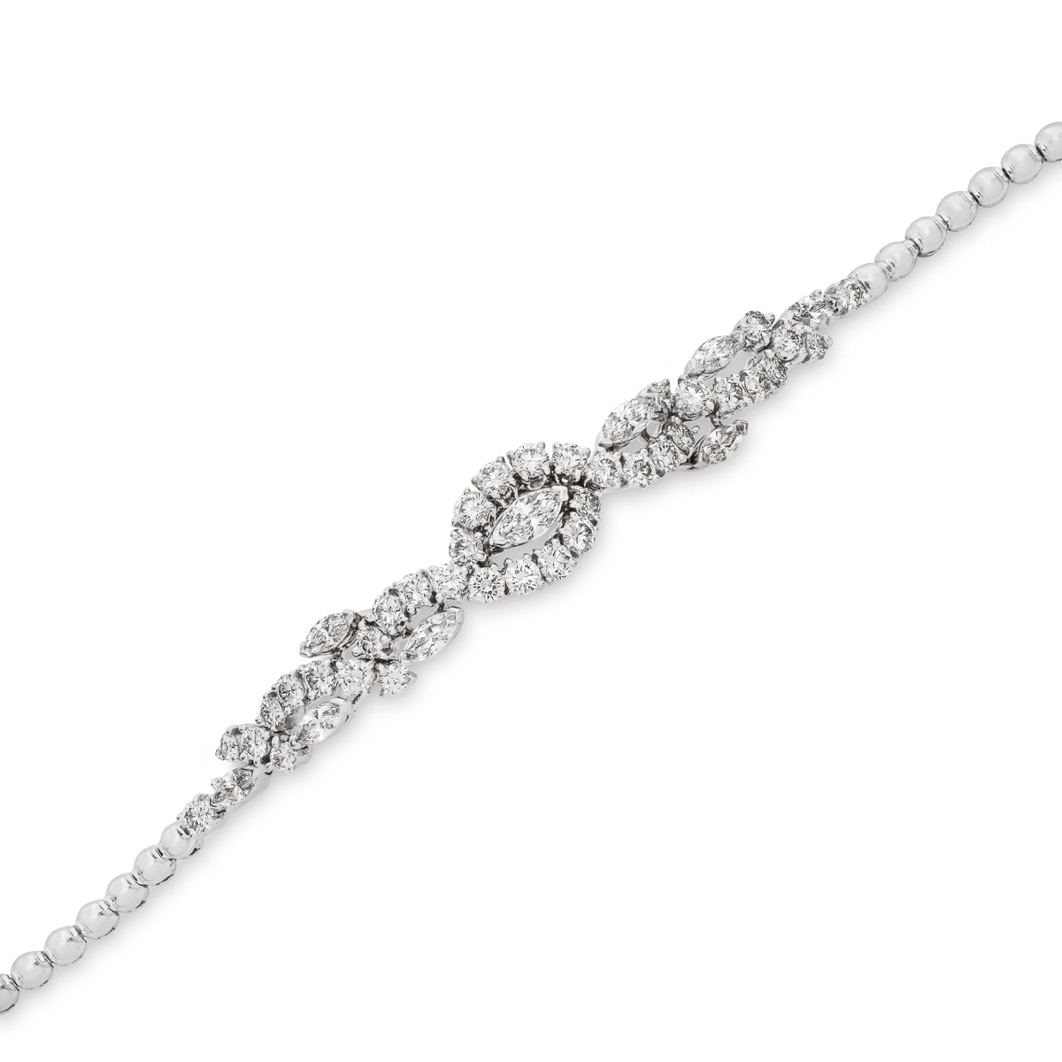 Asprey White Gold Diamond Bracelet 5.77CT Tdw