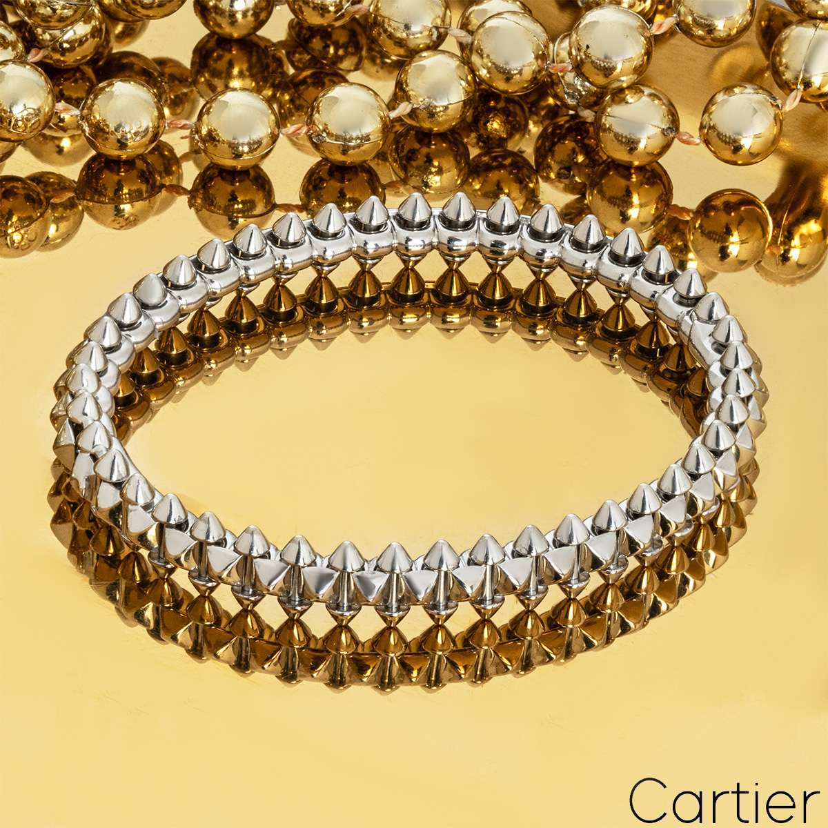 Cartier White Gold Clash De Cartier Bracelet Size 15 B6065715