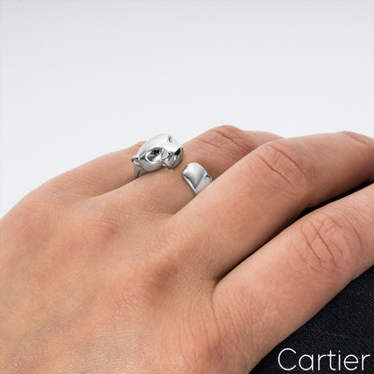 Cartier White Gold Panthere De Cartier Ring B4099500