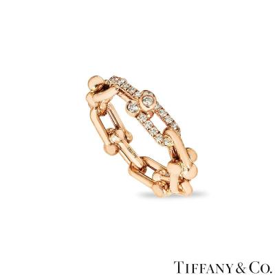 Tiffany & Co. Rose Gold and Diamond Hardwear Bracelet 72744144