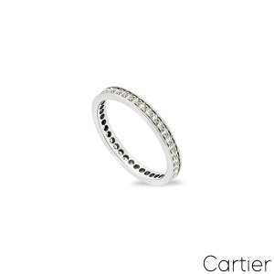 Cartier Platinum Diamond Eternity Ring Size 53