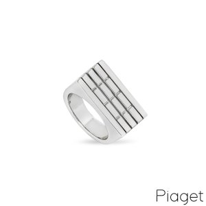 Piaget White Gold Possession Ring Size 55
