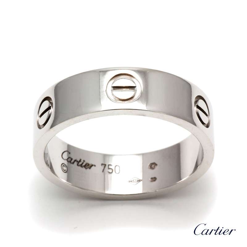 18WG Cartier Love Ring size 63 | Rich 