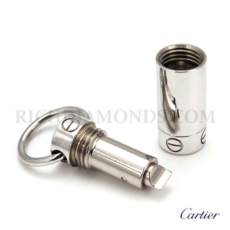 18WG Cartier Love Screw Driver Pendant